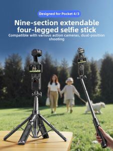 Lisen | 360 Adjustable 4 Handheld Extendable DJI Pocket Tripod
