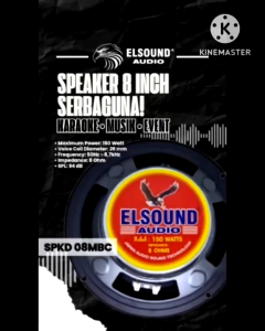 Speaker Elsound 8 Inch Magnet Besar - Kualitas Suara Terbaik dengan Magnet Besar Original