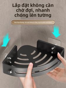 WEIMEIYUAN | Wall Mounted Bathroom Storage Rack for Shampoo No Drilling Required Corner Shelf Organizer Plastic ABS Material Easy Clean Space Saving Design