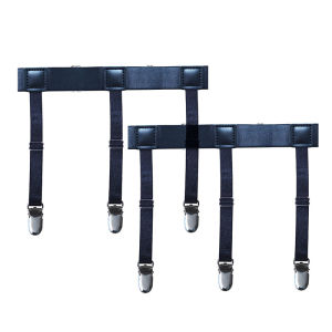 Mens Shirt Stays Garters Belt Adjustable Elastic Shirt Holder Straps Keep Shirt Tucked In Non-Slip Shirt Tuckers Leg Suspenders