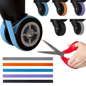 4PC Silicone Suitcase Wheel Protection Case With Silent Sound Travel Luggage Caster Shoes Reduce Noise Trolley Box Casters Cover