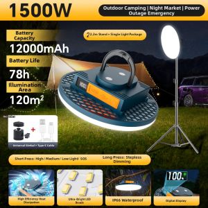 ZHENNIU | Ultra-Long Battery Camping Light for Outdoor Emergency Illumination with Magnetic Fixation