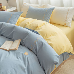 Kiss Dear | Luxurious Water-washed Cotton Bedding Set 4PCS