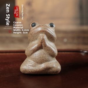 MIANXIAOCHENG | Creative Zen Frog Tea Pet Handmade Ceramic