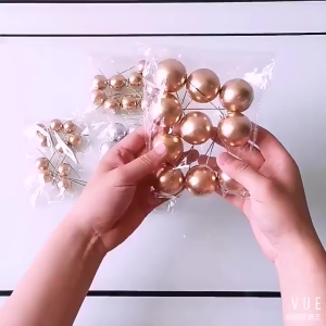 20Pcs Mixed Colorful Balls Cake Topper Foam Ball Bubbles Balls Cake Decorations Ball Shaped Cake Insert Topper for Birthday Baby Shower Wedding Decoration Supplies