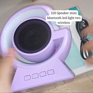 S20 ORI Wireless Speaker: Speaker Bluetooth Mini Portable dengan LED Light & USB Charge