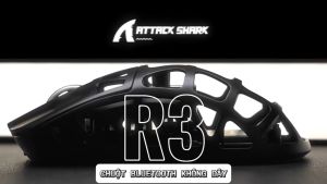 Chuột Bluetooth Attack Shark R3 Hợp Kim Magie Polling Rate 8K Không Dây Siêu Chip PAW3395 26000 DPI