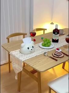 SUNNY ชุดโต๊ะกินข้าว โตะ๊อาหาร โต๊ะกินข้าว dining table set 6 ที่นั่ง เรียบง่ายทันสมัย ชุดโต๊ะอเนกประสงค์ ลายไม้