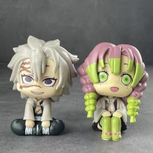 10cm 4.1 inch Anime Kanroji Mitsuri Shinazugawa Sanemi Action Figures Pvc Statue Desktop Ornamen Collection Statue Model Decorat