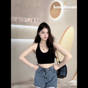 เสื้อบรา สปอร์ตบรา เสื้อชั้นในดันทรง เสื้อบราโยคะ เสื้อชั้นใน Sport Bra บราไร้โครงไร้ขอบเนื้อผ้ายืดได้เยอะ - สปอร์ตบราครอปสุดเก๋