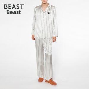 THEBEAST | Star Style Hide-and-Seek Print Silk Pajamas