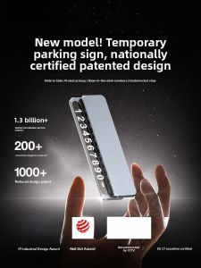 HELLOLEIBOO | Vehicle Relocation Phone Sign Temporary Parking Number Plate Mobile Number Display