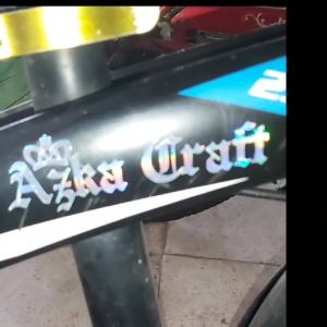 3PCS STIKER NAMA MAHKOTA HOLOGRAM STIKER CUTTING NAMA CUSTOM WATERPROOF BISA REQUES LENGKAP