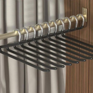 10Pcs Pants Hanger Heavy-Duty Space-saving Goose Shaped Clothes Hanger Non-slip Scarf Trouser Skirt Storage Holder Hanging Shelf