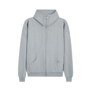BODYDREAM | High Collar Batwing Sleeves Knit Zipper Hoodie