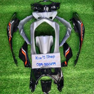 ชุดสีเวฟ 110i LED ปี 2019-2020 สีบลอนด์ดำมี 12 ชิ้นเปลือกงาน ABS พร้อมติดสติ๊กเกอร์