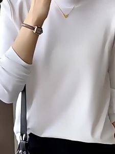 Stylish French Design Long Sleeve Cotton T-Shirt