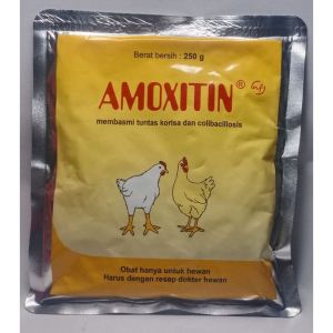 Obat Ayam Korisa dan Colibacillosis Amoxitin 250 gr