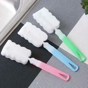 NPiin Dishwashing Sponge Brush with Ergonomic Long Handle Kitchen Cleaning Tool