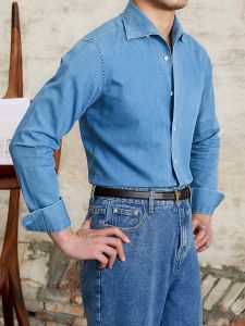 Versatile Commuter Smart Casual British Style Slim Fit Long Sleeve Shirt