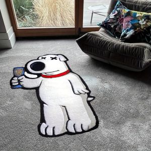 VIKAMA Cartoon Bear Carpet Irregular Carpet Full Body Mirror Carpet Rug For Bedroom Live Room Soft Bedside Rug Home Decoration