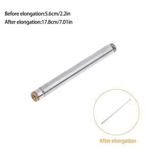 M2.5 17/25cm 5 Section Metal Full-Channel Telescopic Radio Aerial AM FM Rotating Antenna