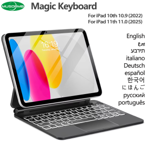 Magic Keyboard for iPad 11th Generation A16 2025 11"A3354 A3355 Keyboard Case for iPad 10th Gen 2022 10.9" A2696 A2757 Cover