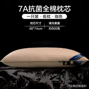 Antibacterial Pure Cotton Pillow Home Use Neck Support Sleep Aid Student Dormitory Whole Head One Set Rectangular Shape