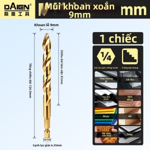 DAIENGONGJU | Mũi Khoan Lục Giác Bằng Hợp Kim Cứng Cao cho Thép Không Gỉ 304