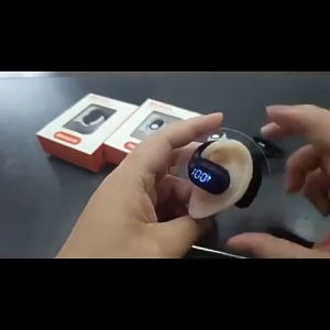 Wireless Bluetooth Headset Single Ear Earbuds Bluetooth Open Fit Wearable Stereo with Microphone Digital Display Bluetooth Headset