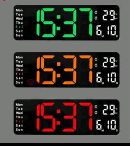 Jam Digital LED Besar Kalender Alarm Clock Weker Timer Countdown Smart Watch Pakai Remot 6629