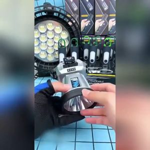 ⭐Diterangi selama 300 jam⭐【Sangat terang】senter kepala super terang 300Watt putih Super Terang