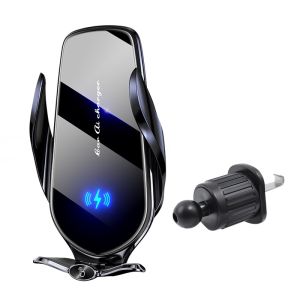 15W Car Phone Wireless Charger Holder Auto Sensing Stand Magnet Plug Mount for Samsung S26 S25 Iphone 17 16 15 14 13 12 Pro Max