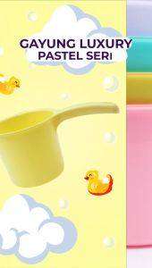 Gayung Gagang Bulat Plastik Karakter Anti Pecah Reguler / Gayung Air Mandi Murah Tebal