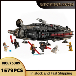 MOC In stock 1579PCS Dark Falcon Starfleet Spacecraft 75389 DIY Model Assembly Set Childrens Toys Christmas Gift
