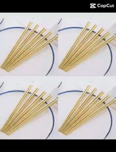 SET 5 Đôi Đũa Trơn Chất Liệu Thép Không Gỉ Sang Trọng Và Bền Bỉ Với Thời Gian Phong Cách Hàn Quốc