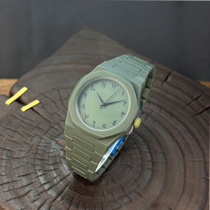 Đồng Hồ Thạch Anh Nam Bằng Nhựa Cao Cấp Có Chữ Số Ả Rập Trung Tính Giản Dị Thiết Kế Đơn Giản Trung Đông Bán Chạy Phụ Kiện Thời Trang
