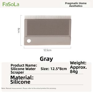 FaSoLa | Grease and Water Stain Cleaner Kitchen and Bathroom Silicone Squeegee