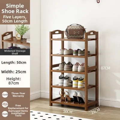 Simple Economic Bamboo Wood Shoe Rack