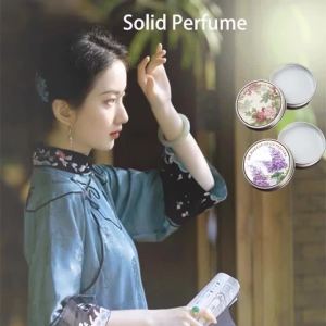 Solid Fragrance Balm Lavender Rose Peony Lotus Scented Long-lasting Porable Fragrances Cream Perfect Woman Body Aroma Gifts 15g