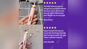 Menicure Pedicure Set 5 In 1 Kikir Kuku Perawatan Pengkilap Kuku Kit Nail Polisher Usb