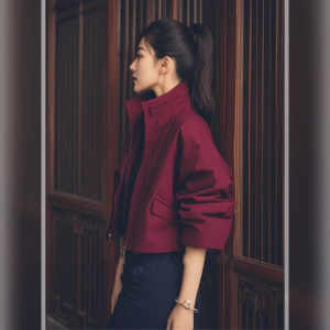 YUFUQING | Elegant Red Short Coat For Women Commute Style Spring 2025 New Korean Version Fashionable Outerwear Lucky Year Design