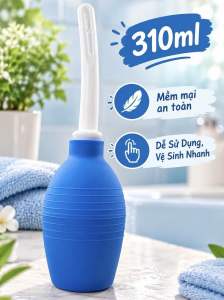 Dụng Cụ Thụt Rửa Vệ Sinh Hậu Môn 310ml Tiện Lợi