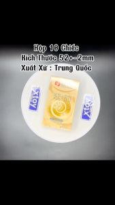Bao cao su HBM LONG TIME siêu mỏng kéo dài thời gian quan hệ nhiều gel bôi trơn - Hộp 10 bcs