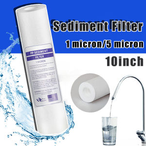 10pcs Universal PP Cotton Filter Cartridge 10 Inch Water Sediment Filtration Cartridge 110g 1 Micron 5 Micron for Water Purification