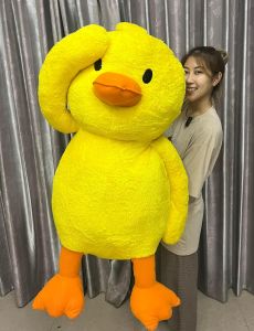 100 ซม ตุ๊กตาเป็ดตะเบ๊ะ - ตัวใหญ่ขนาด รวมกับขนนุ่ม และขนเงา