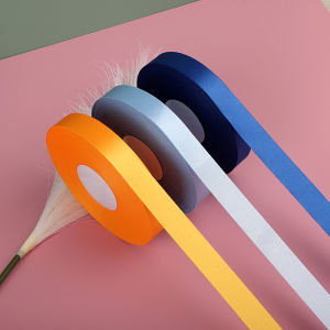 Handmade 2cm Ribbon Hair Tie Red Blue Pink Green Colorful Gift Packaging Butterfly Knot Fabric Accessories for Home Sewing DIY