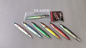 TEASER J161 3D 60G - 200G Simulated Metal Jig Lure Long‑casting Slow‑fall Bait for Boat Shore & Saltwater Fishing