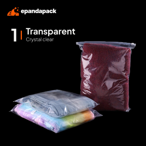 EVA Zipper Bag Clear Transparent Resealable Storage Beg Simpan Baju Pakaian Travel Organizer Waterproof