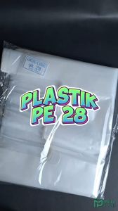 Kantong Plastik PE Bening Lebar 28 cm Isi 39 pcs Kresek Transparan Lentur 500 gram
